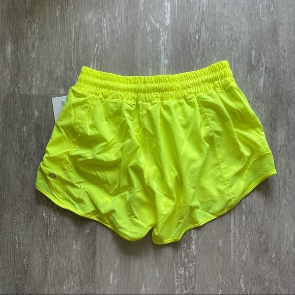 Lululemon Hotty Hot LR Short *Long 4" - Highlight Yellow - Picture 2 of 6